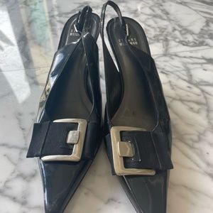 Stuart Weitzman Navy Patent Leather heels